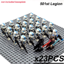 23pcs 501st Legion Clone Trooper Ans Anakin Skywalker Darth Vader Figures Blocks - £27.50 GBP