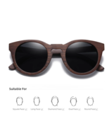 New Style Design 100% Bamboo Polarized Sunglasses Men Women Fashion UV400  - £26.49 GBP+