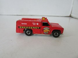 Mattel Hot Wheels Diecast Car 1974 Emergency Rescue Unit Red Truck Malaysia H2 - $3.62