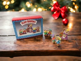 SIX MERRY DWARFS Hallmark Merry Miniatures 3 Piece Set Snow White Collec... - $14.92