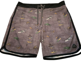 Prana Shorts Mens 36 Board Swimming Surf Surfing Swim Drawstrings Zip Pocket - $22.28