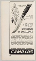 1972 Print Ad Camillus Yellowstone 5&quot; Blade Hunting Knives Camillus,New York - £7.06 GBP