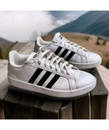 Adidas Neo Cloudfoam Men Size 7 White/Black Sneakers - HWA 1Y3001 - $29.99