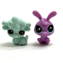 Authentic Littlest Pet Shop Mini Poodle and Bunny Hasbro LPS - £7.59 GBP