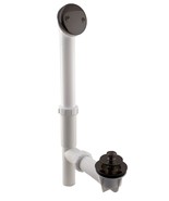 Westbrass 594244-12 14&quot; White Tubular Bath Waste &amp; Overflow Assembly wit... - $37.09
