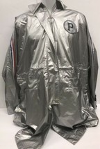 NEW Pepsi x Peacebird Womens Size M Silver Rain Jacket Pullover $285 - $94.05