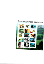 US Stamps/ Sheet/Postage Sct #3105 Endangered Species MNH F-VF OG FV $4.80 - £4.61 GBP