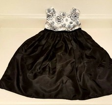 Cherokee Girls Holiday Dress, size 4/4T,  Black&amp; white - £9.98 GBP