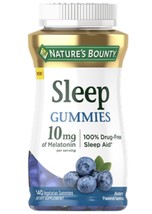 Nature's Bounty Sleep Gummies 10mg Melatonin 140ct Ea Blueberry Flavor - $15.93