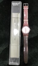 SWATCH WATCH Wristwatch I am your baby Pink Used Scuffed - £79.13 GBP