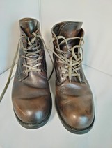 TRUE RELIGION Boots Distressed Hiking Leather Lace Up Size 11 Scratch Scuffs - £39.96 GBP