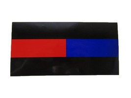 AES Wholesale Lot of 6 First Responder Thin Red Blue Line Decal Bumper S... - £6.96 GBP