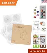 Food-Grade Aluminum Foil Lids for Nespresso VertuoLine - 200 Reusable Po... - $25.49