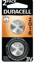 Duracell 2016 Batteries Lithium Coin Button - 2 Pack - Specialty Battery - $9.89