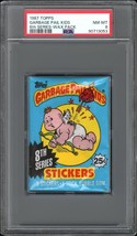 1987 Topps GPK OS8 Garbage Pail Kids 8th Series 8 Card Wax Pack PSA 8 NM-MT - $118.75