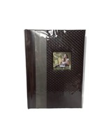 BURNES OF BOSTON Photo Picture Album ~Brown Woven Faux Leather, Holds 24... - £15.26 GBP