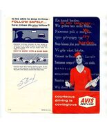 Avis Rent A Car Ticket Jacket &amp; Car Rental Rates Atlanta Brochure 1965 - $21.78