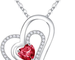 Mothers Day Gifts for Mom, Heart Necklace Gifts for Her Sterling Silver ... - $21.51