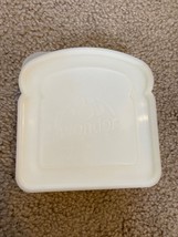 Vintage Wonder Bread Sandwich Keeper, Lunch Box, Snack, Plastic Container. - £9.70 GBP