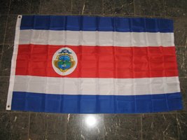 3X5 Costa Rica Rican Super Poly Flag 3&#39;X5&#39; Banner - £3.85 GBP