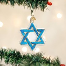 Old World Christmas Star Of David Hanukkah Glass Holiday Ornament 22033 - $16.88