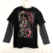 Star Wars Mad Engine Long Sleeve Mock Layer T-Shirt LARGE  - $14.40