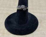 Vintage Sterling Silver Double Rose Ring Size 5 Estate Jewelry Find Flor... - £10.05 GBP
