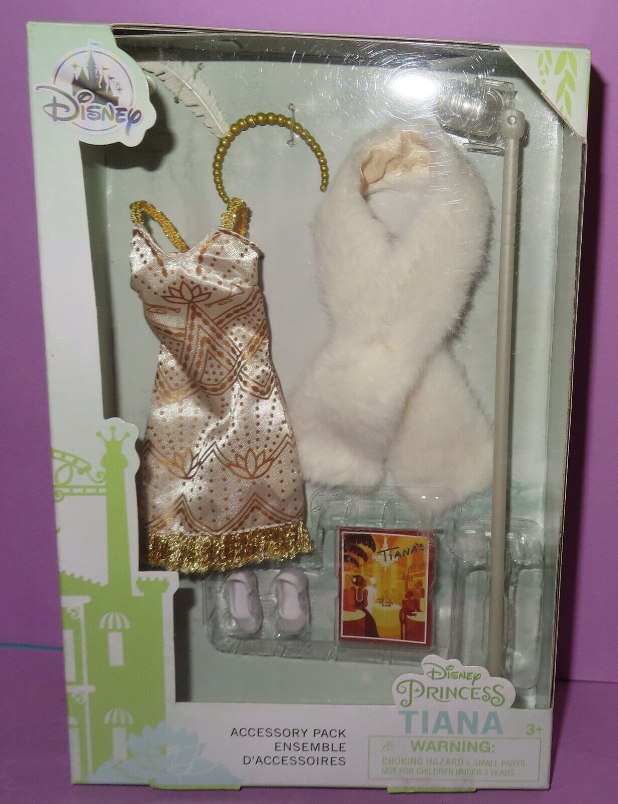 Primary image for Disney Store Tiana Accessory Pack Dress Fashion Princess and the Frog Doll