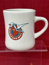 Marsh Hen Mill White Ceramic Heavy Diner Coffee Cup South Carolina Edist... - $14.84