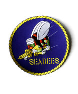 US USN SEABEE NAVY SEABEES QUALITY EMBROIDERED LARGE JACKET PATCH 5 INCHES - £5.60 GBP
