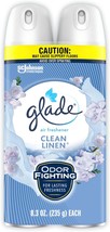 Glade Air Freshener Odor Fighting Room Spray, Clean Linen, 8.3 Oz (Pack of 2) - £15.97 GBP