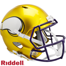Minnesota Vikings Helmet Riddell Replica Full Size Speed Style FLASH Alternate - $271.96 CAD