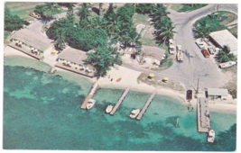 Vtg Postcard-Edgewater Lodge-Overlooking Long Key Bridge-Aeriel View-Chr... - £8.90 GBP