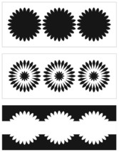 Crafter&#39;s Workshop Layered Card Stencil 8.5&quot;X11&quot;-Slimline Layered Triple Daisies - £24.56 GBP