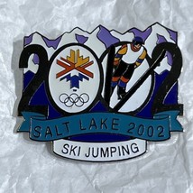 2002 Olympics Salt Lake City Ski Jumping Utah USA Olympic Lapel Hat Pin ... - $9.95