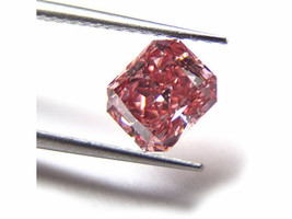 0.66ct Natural Loose Fancy Intense Orangy Pink Diamond GIA Red Tone Radiant SI - £33,326.46 GBP