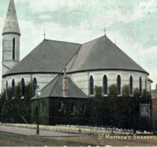 St. Matthews Shankhill Belfast Postcard Vintage 1905 Church Ireland Antique - £7.94 GBP