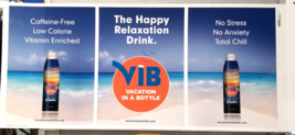 Vacation in a Bottle Preproduction Advertising Art Work Relaxation Drink... - $18.95
