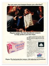 Playtex Deodorant Tampons Worried Young Lady Vintage 1973 Full-Page Maga... - $9.70