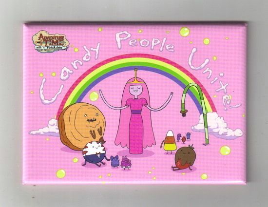 Adventure Time Princess Bubblegum Candy People Unite! Refrigerator Magne... - $3.99