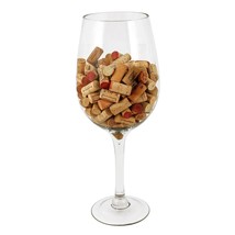 Bordeaux Giant Wine Glass Holds 1.5 Gallons Or 200 Wine Corks, Huge Glass Cups,  - $115.99