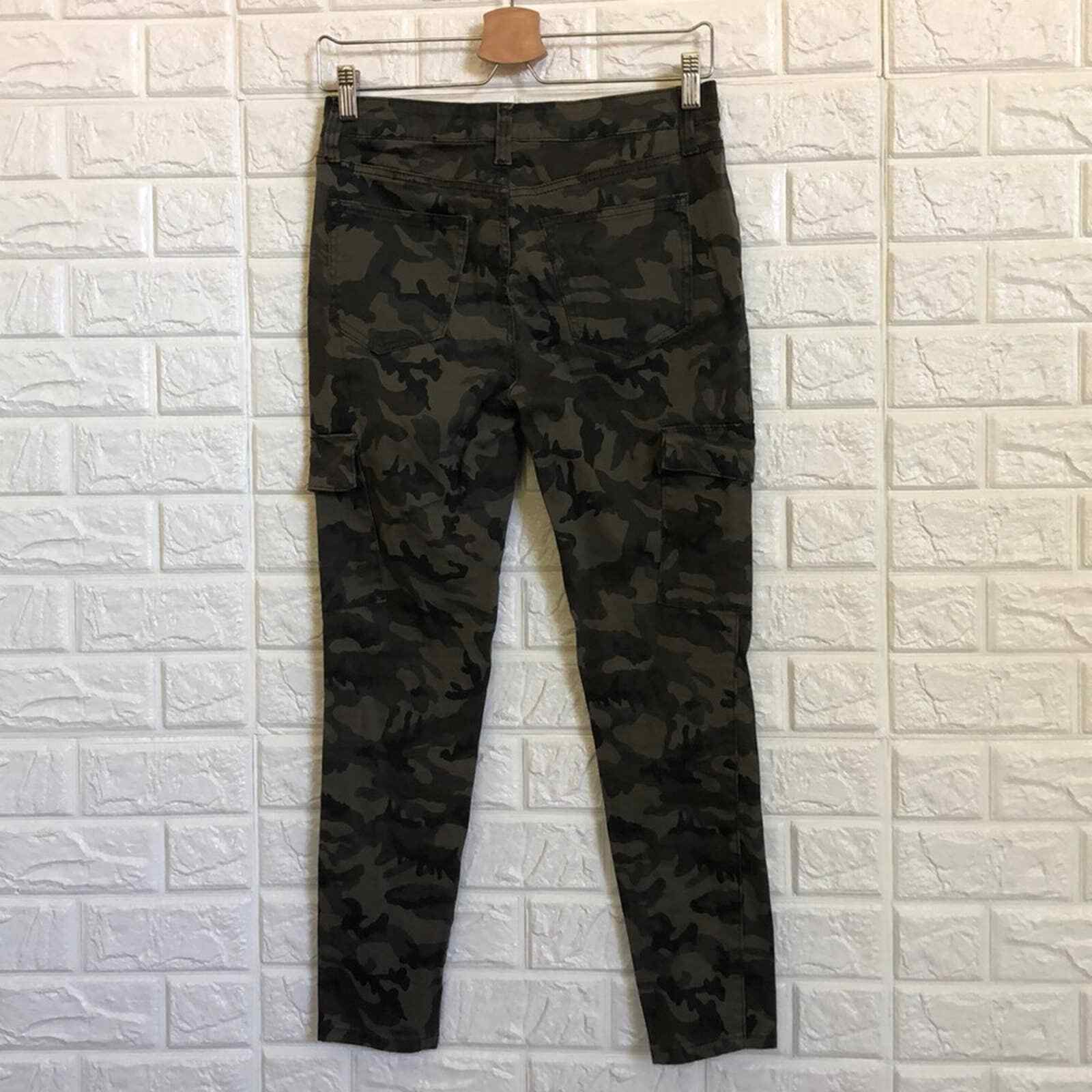 Ashley Mason Camo Camouflage Skinny Cargo Pants