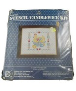 Quilted Stencil Candlewick Kit 5011 Laying Hen Vintage 1983 Chicken Eggs - $11.88