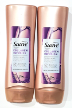 2 Bottles Suave Collagen Infusion Thickening Conditioner For Fine Flat H... - £17.29 GBP
