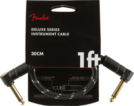 Genuine Fender 1&#39; Deluxe Series Instrument Cable Black Tweed 0990820095 ... - $21.84