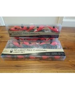NEW Kurt Adler Red Cardinal Bird Christmas Tree Light Sets w/ 10 Lights ... - $752.89 MXN