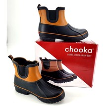 CHOOKA Rain Boots 6 Chelsea Duck Outdoor Faux Fur Shoes Waterproof Ankle Booties - £33.63 GBP