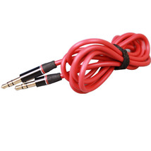 Red 3.5Mm 1/8&quot;Audio Cable Car Aux-In Cord For Nabi Headphone-00-Fa12 Fuh... - £11.94 GBP