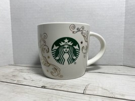 Starbucks 14oz Mug Swirl Siren Mermaid White Ceramic Cup NEW - £13.30 GBP