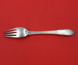 Beaded by Georg Jensen Sterling Silver Dinner Fork 3 Towers 1926 7 5/8&quot; Flatware - £225.06 GBP